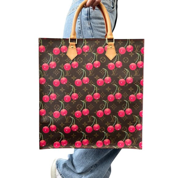 LOUIS VUITTON Vintage 2005 M95010 Monogram Cherry Bag Sac Plat Brown [106493] - Picture 2 of 15